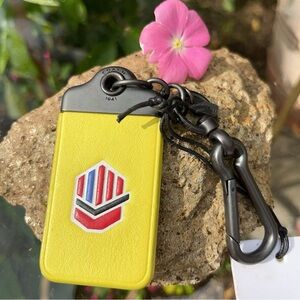 NWT Coach 1941 leather hangtag Bag Charm 57475G